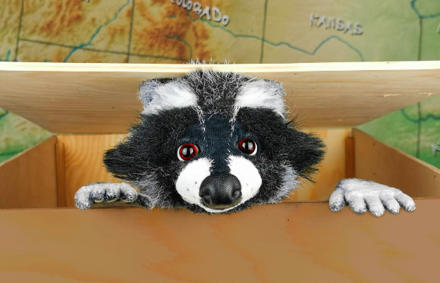 marotte Figurentheater: Rocky Waschbär – Der Apfelkuchendieb